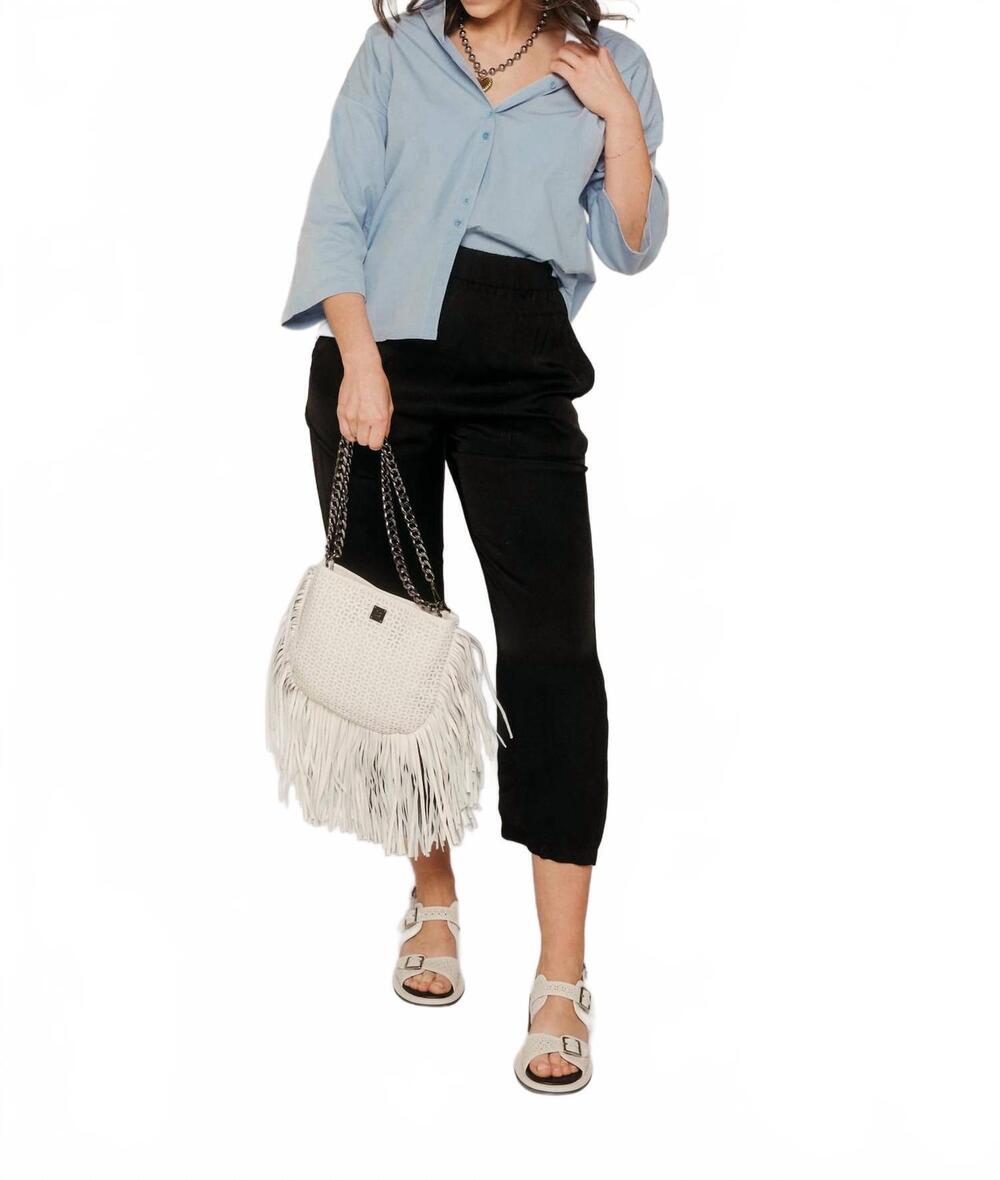 NEW BEAUMONT ORGANIC reese button-up shirt in powder blue